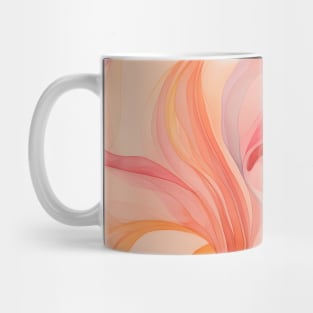 Pink and Orange Swirl Boho Abstract Mug